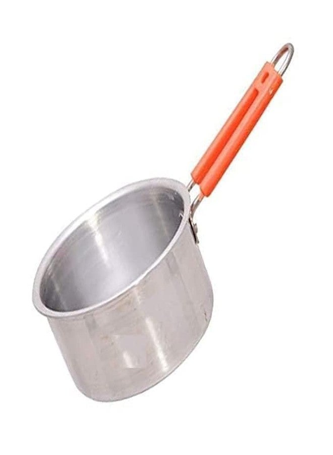 SHIFA CRAFT Aluminium Saucepan, 500ML, 1 Piece (Silver) Pure Aluminium Sauce PAN Tea PAN/Milk PAN (500 ML) - Image 3